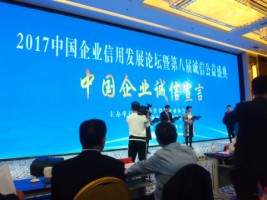 聚焦 | 天津百盈体育_百盈（中国）科技应邀出席2017中国企业信用发展论坛暨第八届诚信公益盛典