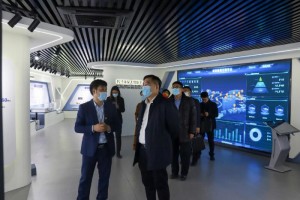 天津市科学技术局党委书记毛劲松一行莅临百盈体育_百盈（中国）科技调研